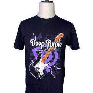 Deep Purple Rapture of the Deep Y2K Rock Band Black Lauri MJ Tee Sz Medium